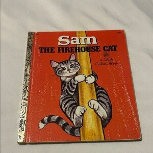 Sam the firehouse cat, little golden book by Virginia Parsons 1973
